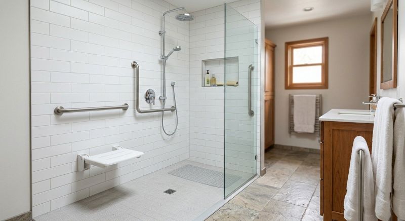 Accessible Shower Construction in Manchester, NH