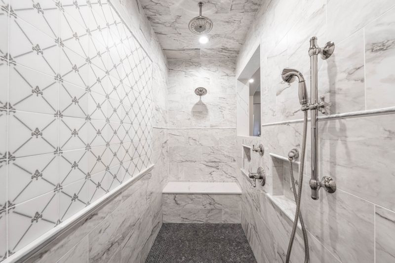 Modern Tile Work in Shower Area